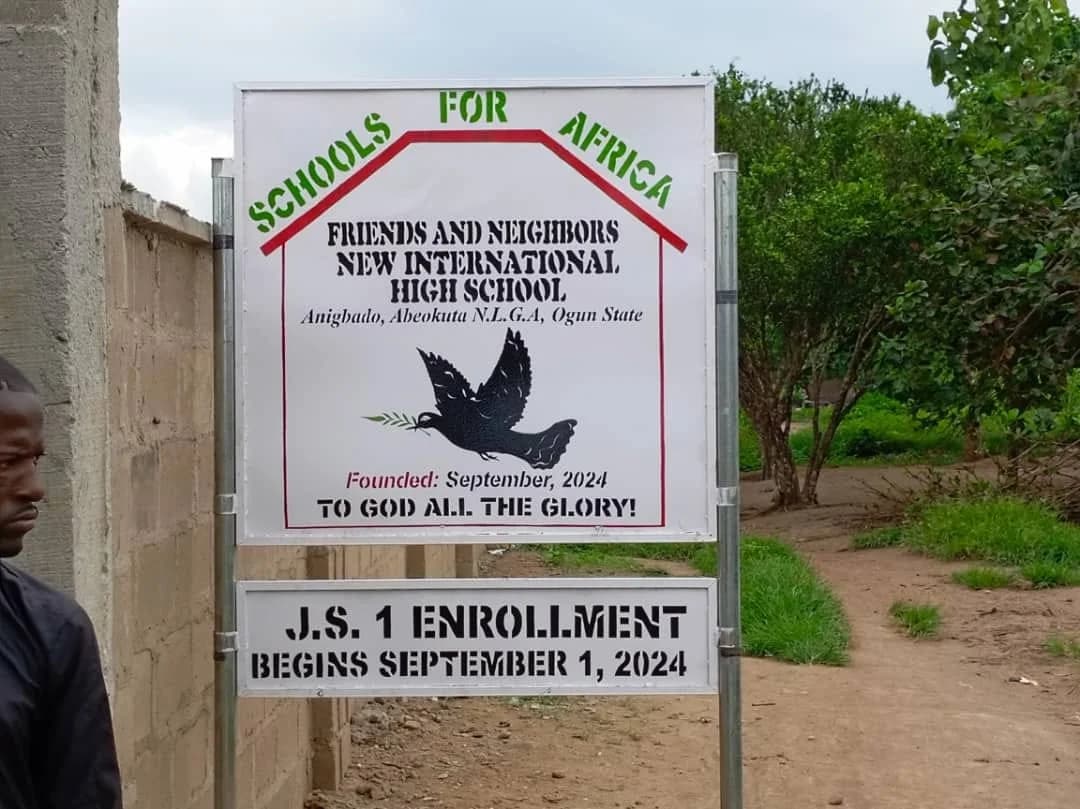 Friends and Neighbors New International High School, Peace Village Secondary School, Anigbado in Ogun State